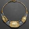 Lucite Brutalist Segmented Collar Necklace