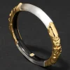 Lucite Brutalist Skinny Bangle- Silver
