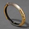 Lucite Brutalist Skinny Bangle- Warm Grey