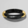 Lucite Claw Hinge Bracelet- Black
