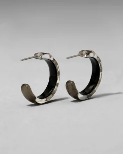 Lucite Crystal Hoop Earring- Dune
