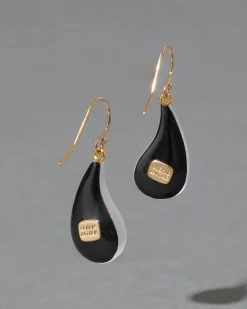 Lucite Dewdrop Earring- Silver