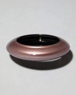 Lucite Saucer Bangle Bracelet- Dusty Rose