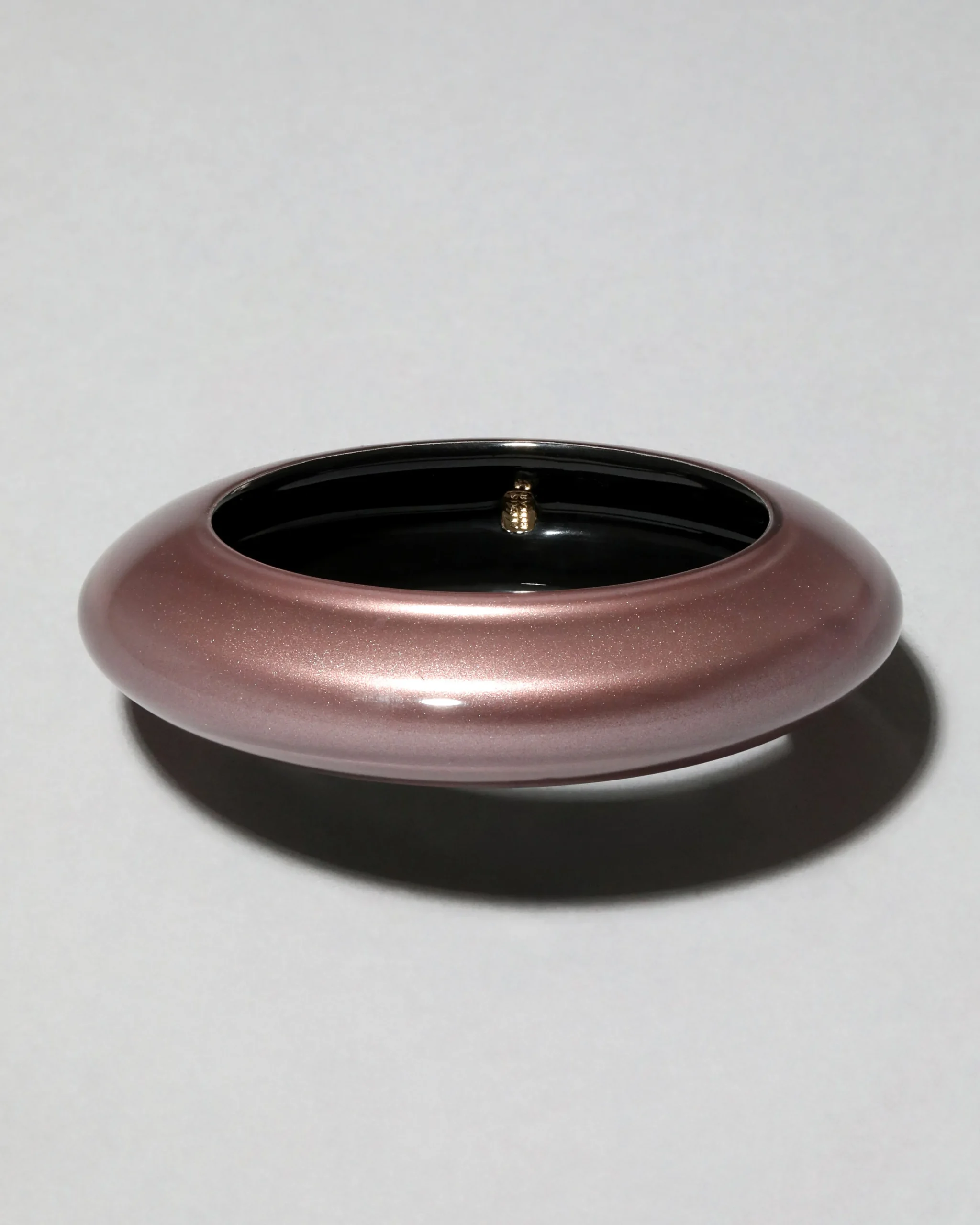 Lucite Saucer Bangle Bracelet- Dusty Rose