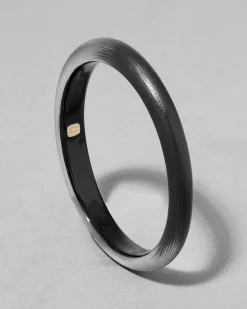 Lucite Skinny Bangle Bracelet- Black