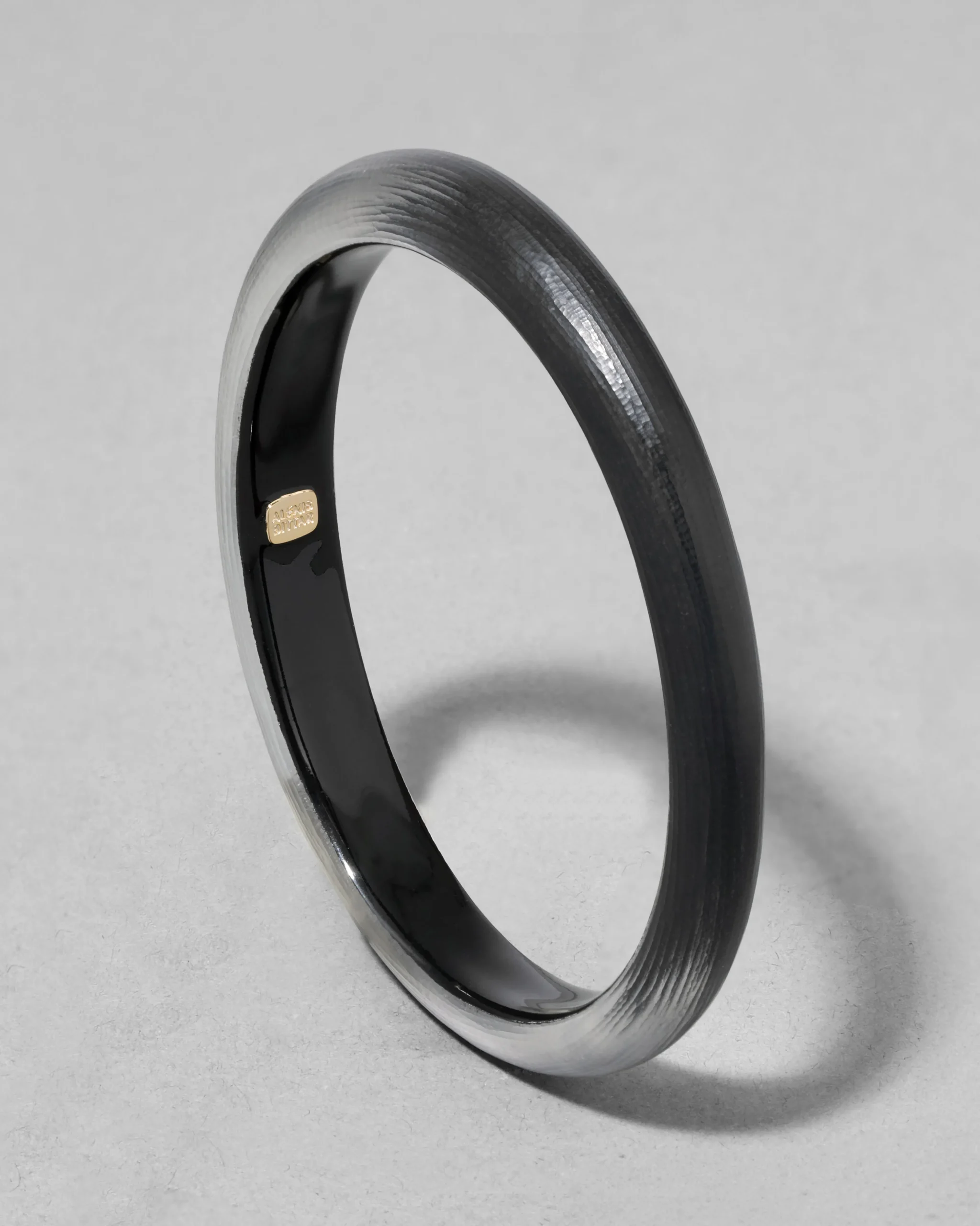 Lucite Skinny Bangle Bracelet- Black