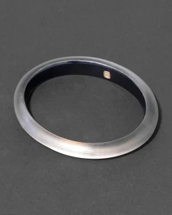Lucite Skinny Bangle Bracelet- Warm Grey