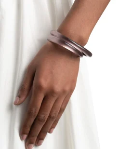 Lucite Skinny Bangle- Dusty Rose