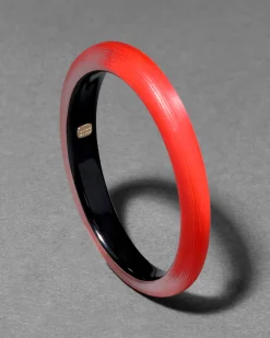 Lucite Skinny Bangle- Lipstick Red