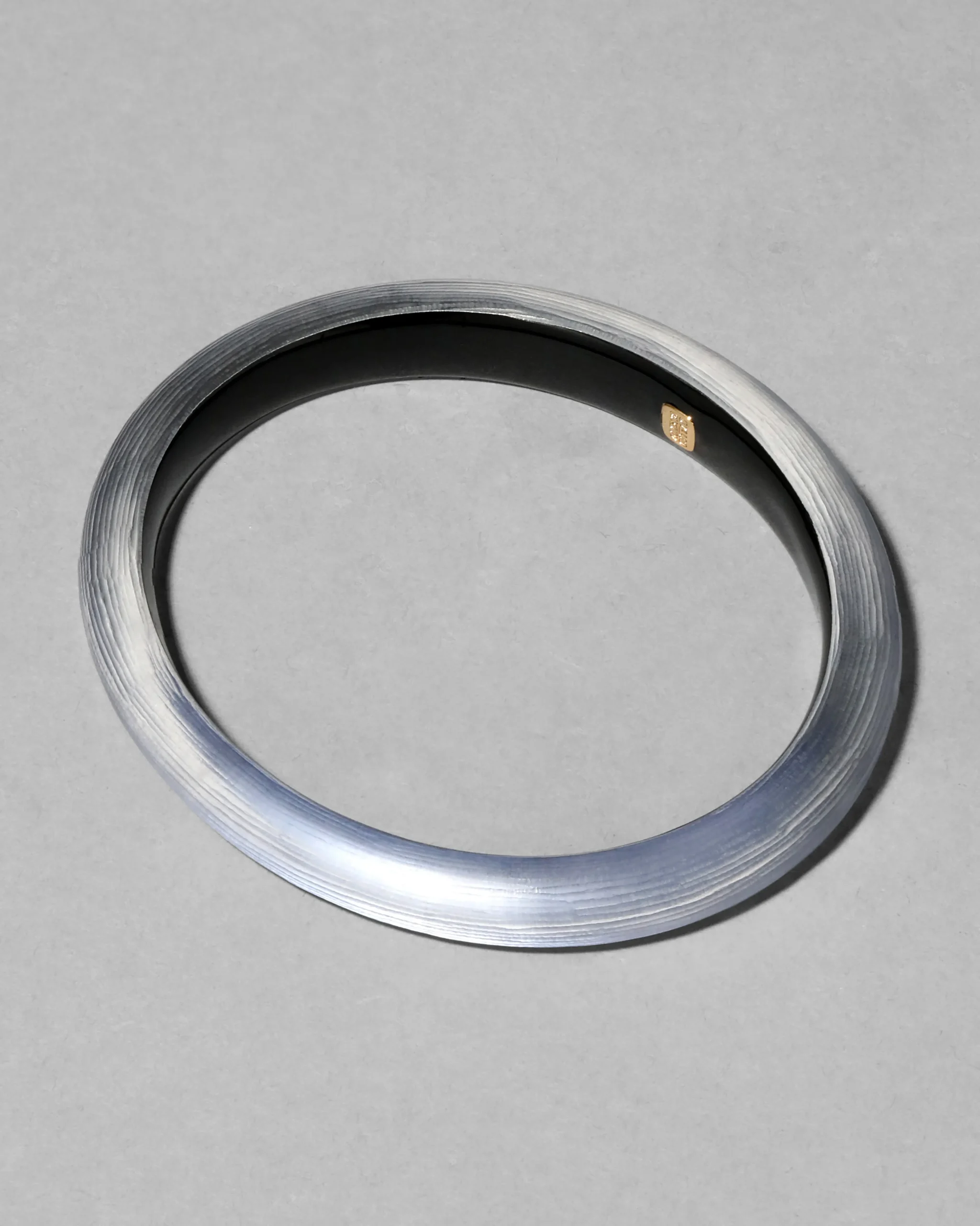 Lucite Skinny Bangle- Steel Blue