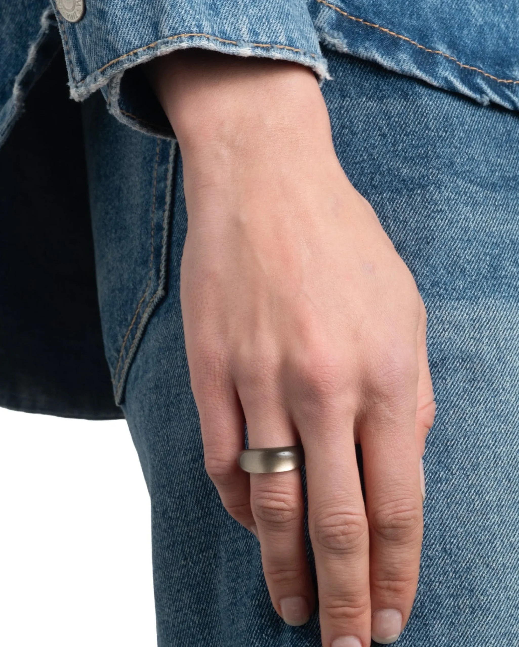 Lucite Tapered Ring- Dune