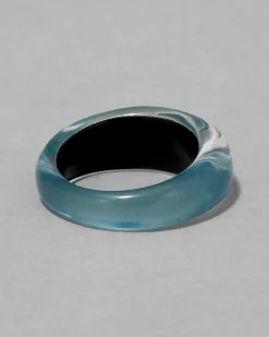 Lucite Tapered Ring- Metallic Sky