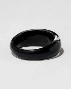 Lucite Tapered Ring- Onyx