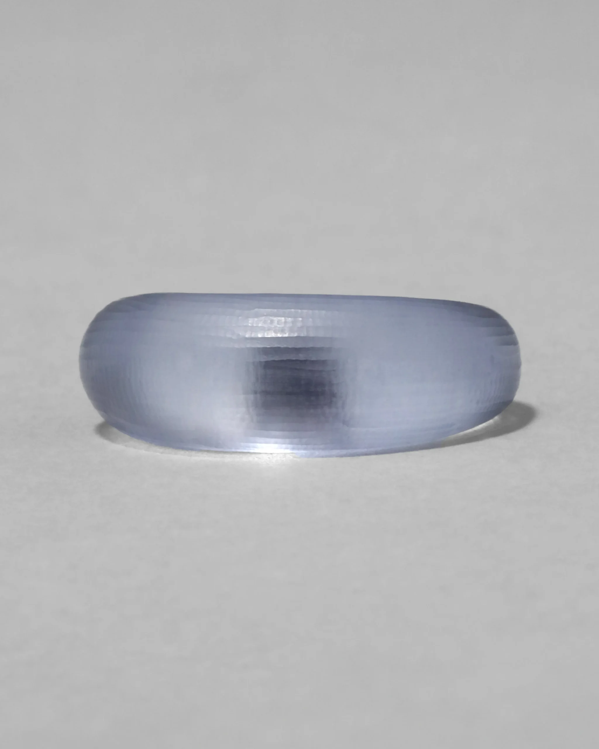 Lucite Tapered Ring- Steel Blue
