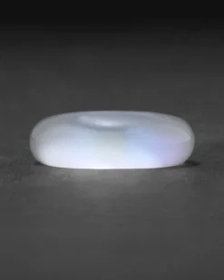 Lucite Tapered Ring- White Opal