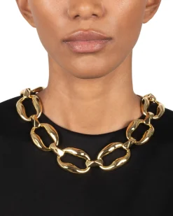 Molten Gold Link Necklace