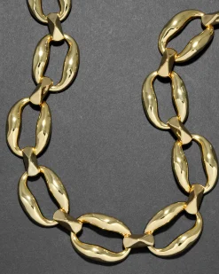 Molten Gold Link Necklace