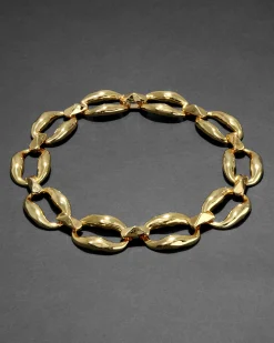 Molten Gold Link Necklace