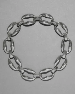 Molten Silver Link Necklace