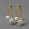 Perla Front Back Post Earring