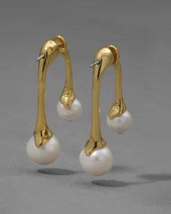 Perla Front Back Post Earring