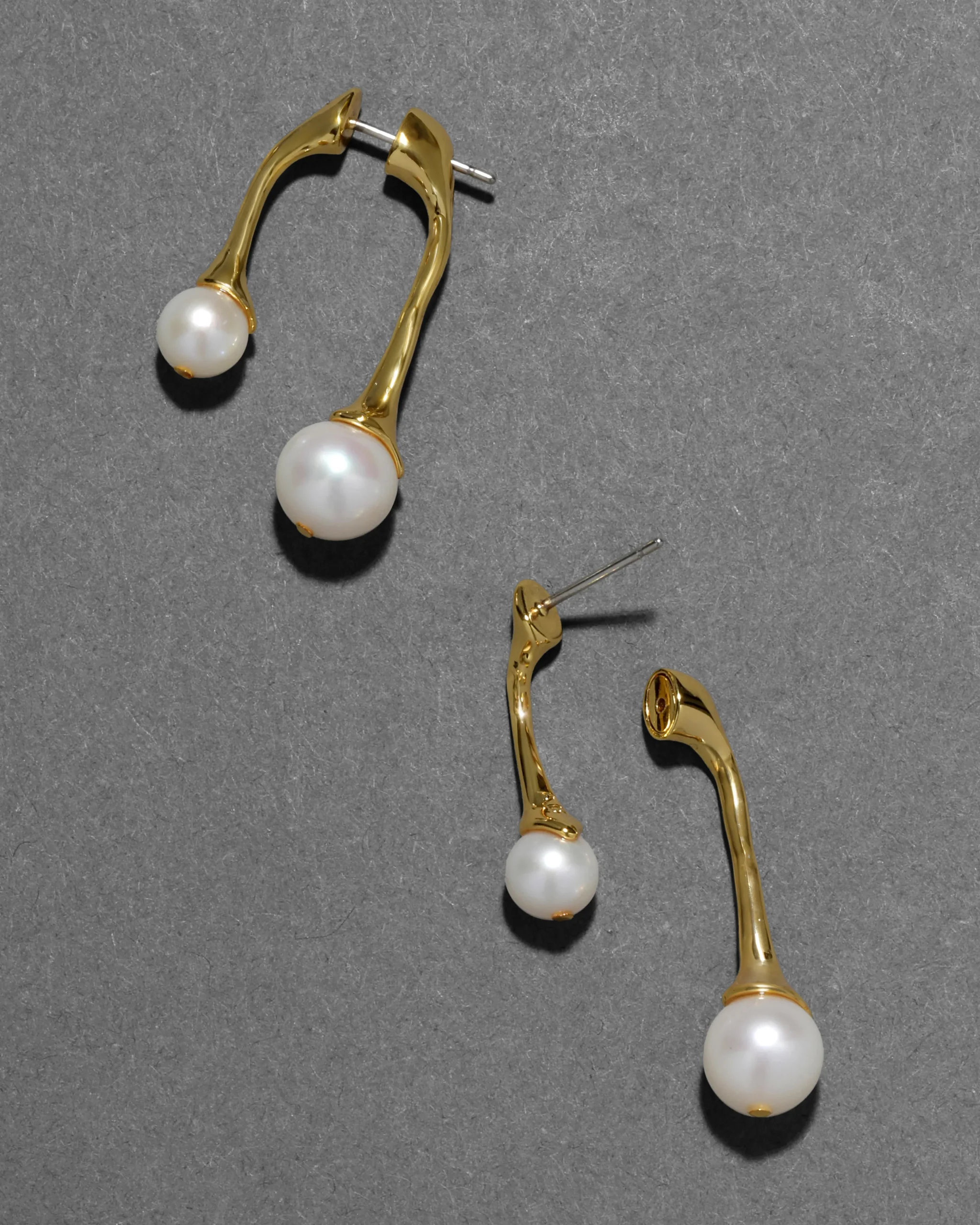 Perla Front Back Post Earring
