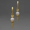 Perla Spear Drop Hoop Earring