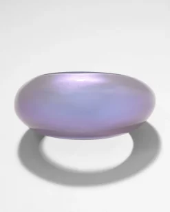 Puffy Lucite Tapered Bangle Bracelet- Aurora