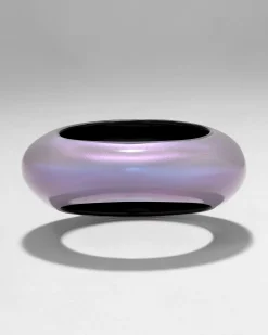 Puffy Lucite Tapered Bangle Bracelet- Aurora
