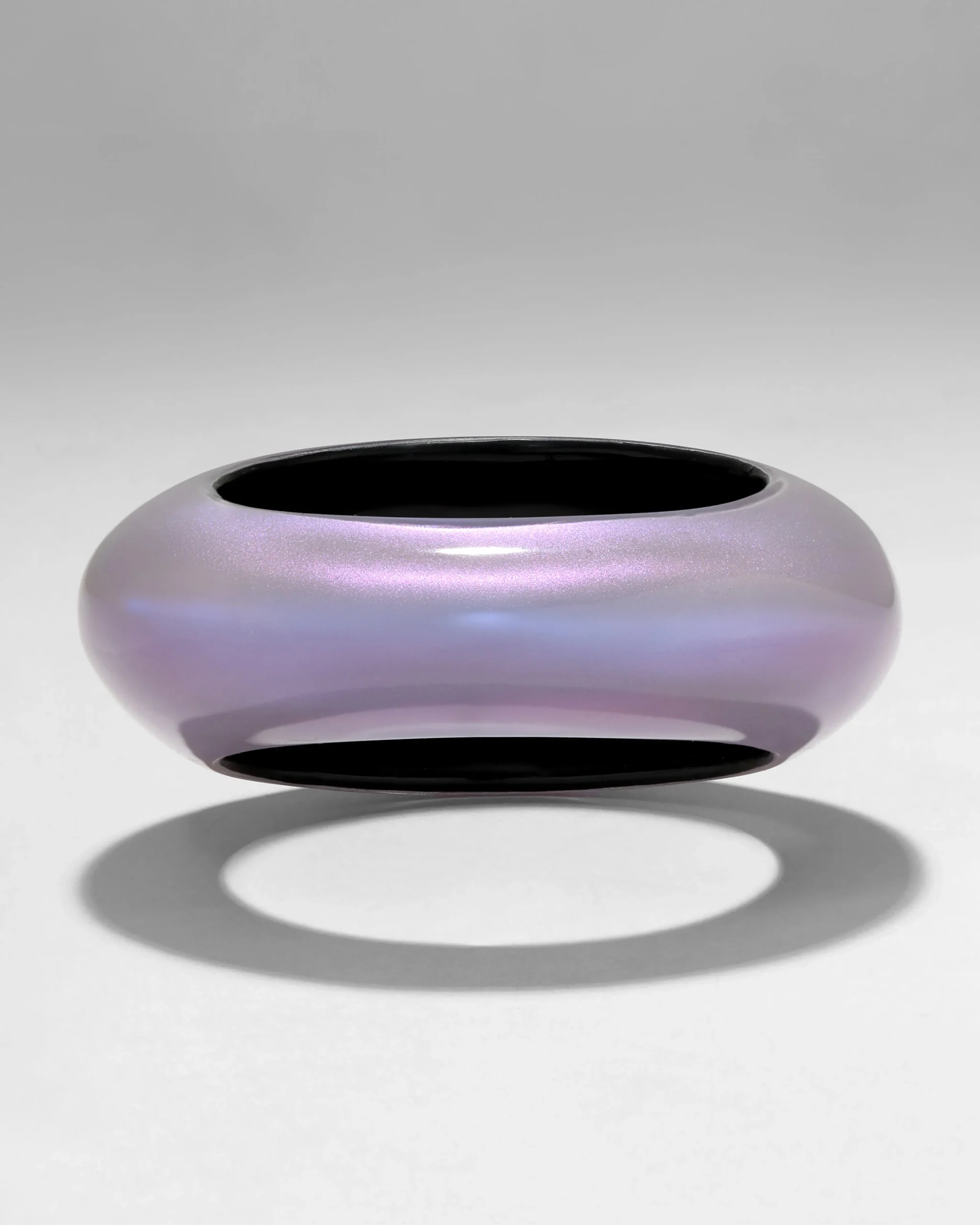 Puffy Lucite Tapered Bangle Bracelet- Aurora