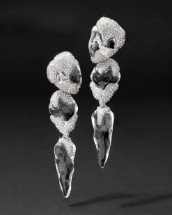 Silverlake Lucite Large Clip Earring