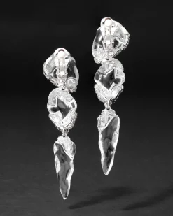 Silverlake Lucite Large Clip Earring