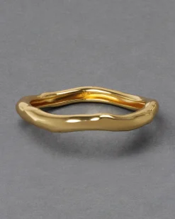Small Molten Bangle Bracelet- Gold