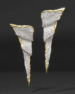 Solanales Crystal Cascade Post Earring