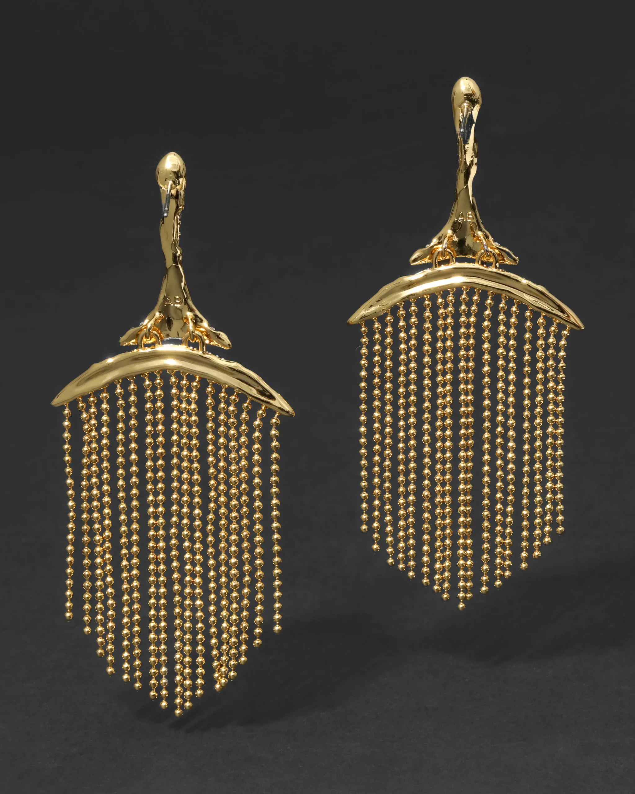Solanales Crystal Fringe Chandelier Earring