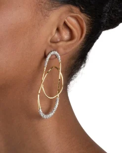 Solanales Crystal Large Orbit Earring