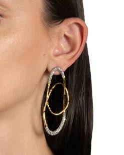 Solanales Crystal Large Orbit Earring