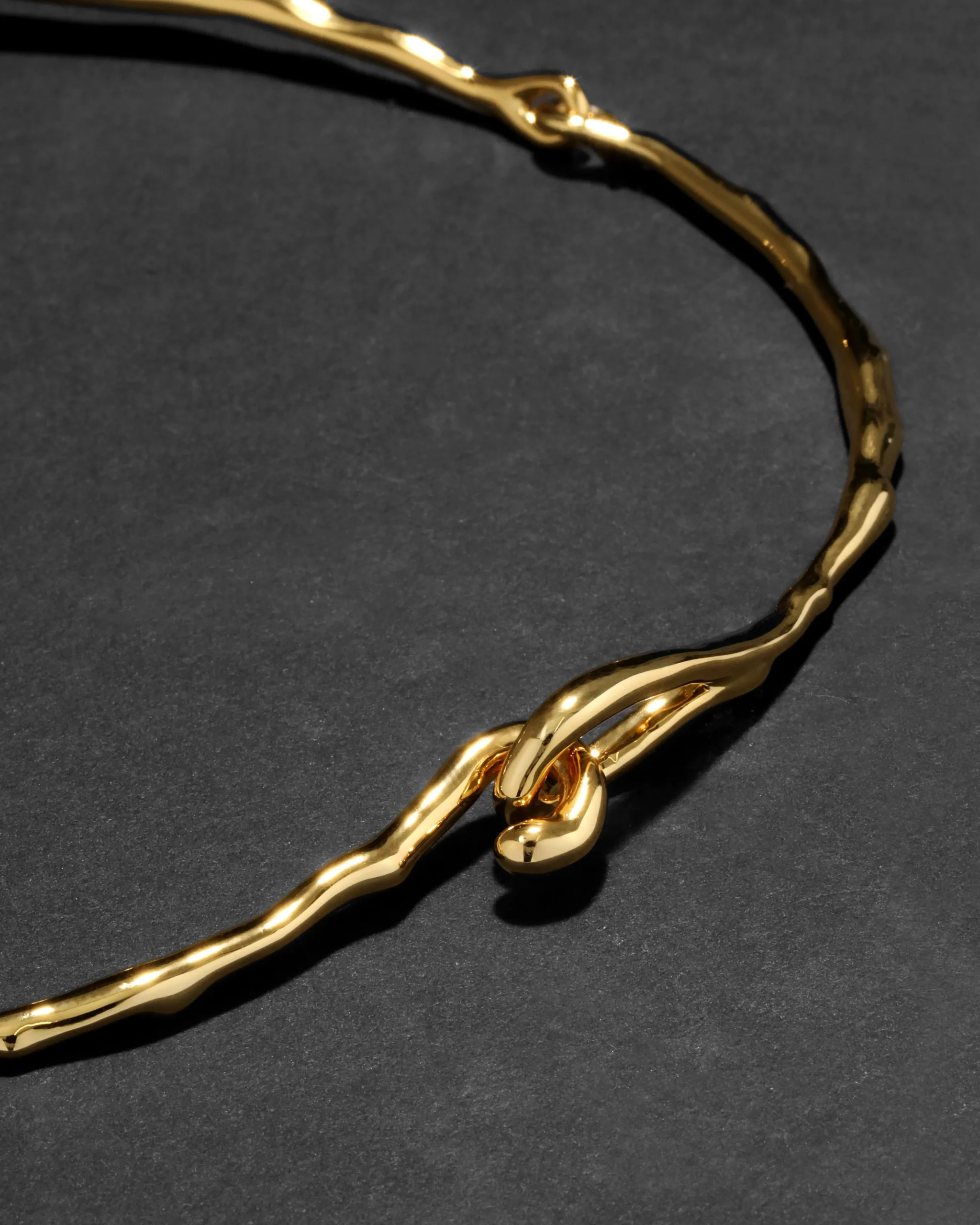 Solanales Crystal Modernist Collar Necklace