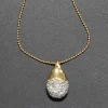Solanales Crystal Pavé Teardrop Necklace