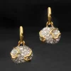 Solanales Crystal Petite Pebble Hoop Earring