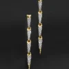 Solanales Crystal Spear Linear Earring
