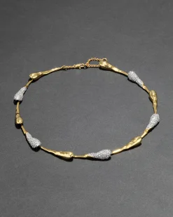 Solanales Crystal Teardrop Riviera Necklace