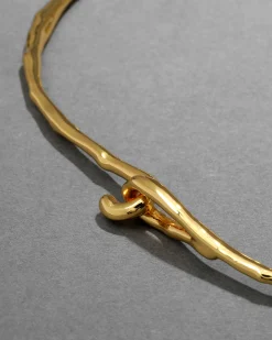 Solanales Crystal Teardrop Collar Necklace