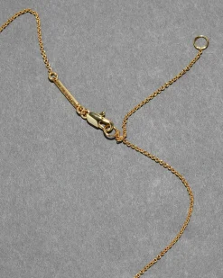 Solanales Gold Crystal Orbit Necklace