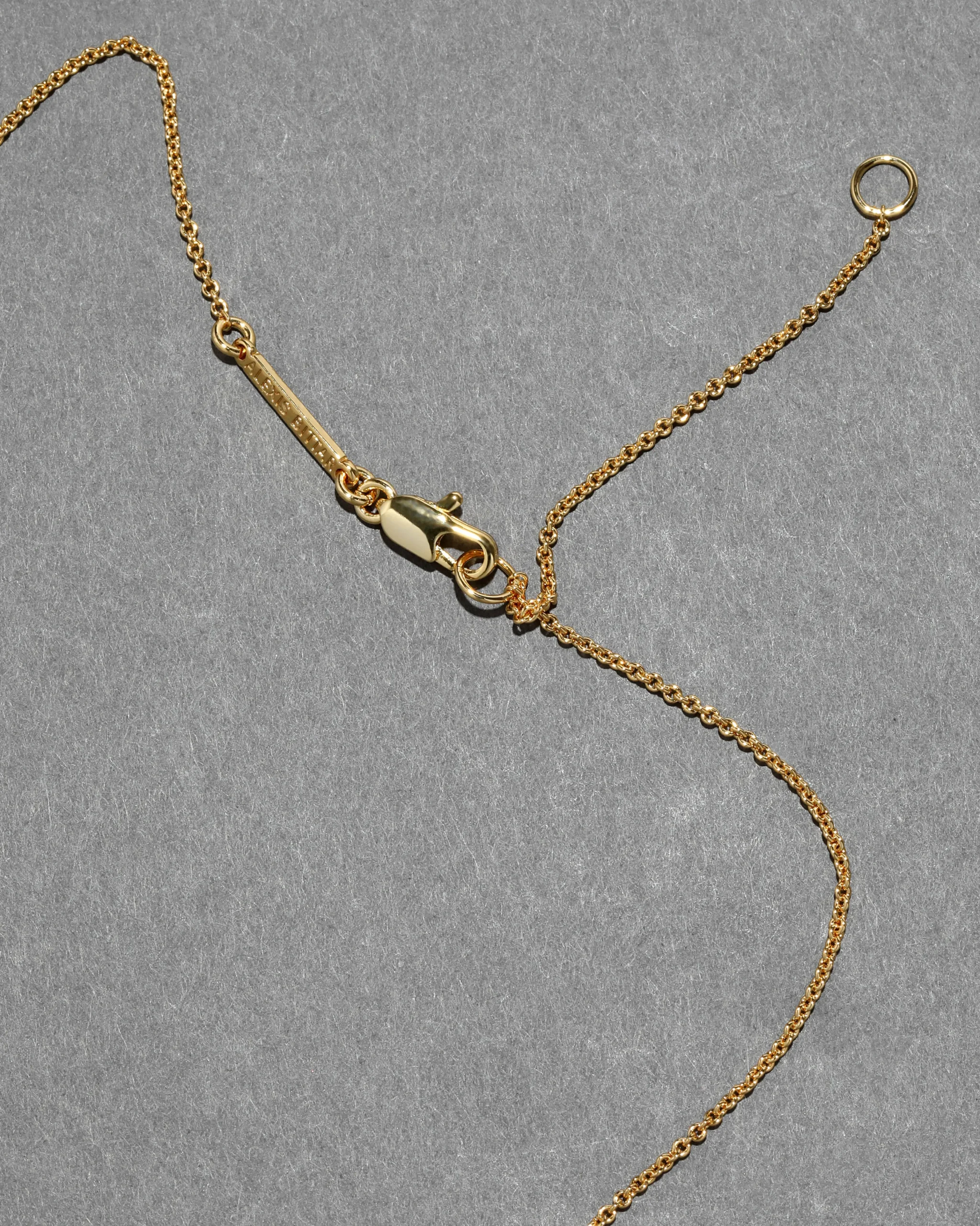 Solanales Gold Crystal Orbit Necklace