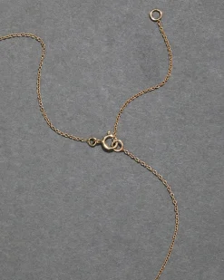 Sterling Silver & 14k Gold Large Cut Luminous Crystal Solitaire Necklace