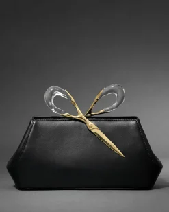 The Scissor Clutch- Black