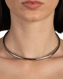 Thin Collar Necklace - Silver