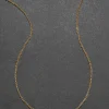Vintage 9k Gold Foxtail Chain Necklace
