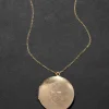 Vintage 1970s 14k Gold Fill Coat of Arms Locket Necklace